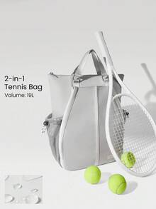 GLOWMODE 19 l Sac à dos de transport de raquette à plusieurs compartiments avec sangles d'épaule réglables. Convient pour le tennis, le golf et l'usage quotidien casual.