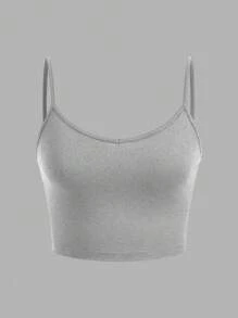 SHEIN EZwear 3入組女性貼身短版休閒背心，適合夏季穿著