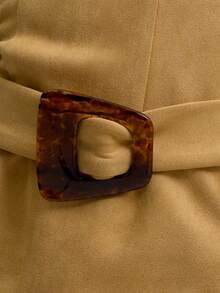 MUSERA Contrast Strap Suede Look Belted Mini Dress Cute Back To School Sexy Elegant Fall Autumn Y2k 90's Night Out