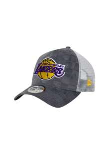 New Era TONAL CHECK TRUCKER LA LAKERS CAP - Multicolor - View 1
