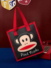 Paul Frank X SHEIN 1pc Cartoon Monkey Printed Insulated Lunch Bag, Keeps Food Warm Or Cold, Large Capacity Picnic Bag Fits Lunch Box & Drink, Suitable For Picnic, Camping, Travel, Home Use, Family, Student - Multicolor - View 2