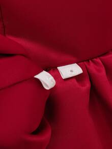 Glamorique Kids Young Girls' Elegant Satin Sleeveless Tulle Trailing Dress, Beaded Waistband, Bow Back Design, Suitable For Year-End Parties And Gatherings To Showcase Young Young Girls' Noble, Graceful And Style Red Flower Girl Dress Bow Dress For Girls Red Formal Dress For Girls,Christmas Dress Elegant Red Dress Kids Bow Dresses For Girls Red Formal Dress For Girls Burgendy Fall Winter