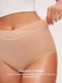 LUVLETTE paquete de 3 bragas de algodón de cintura alta para mujer - Colores pastel - Multicolor - Ver 7