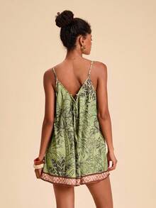 Travachic 女士度假印花宽松连体裤 - 彩色 - 查看 2