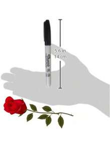 1/2/3/6/12 Bút dạ Sharpie đầu nhọn màu đen, gói 12 chiếc - Bút dạ nhanh khô, chống phai màu, dùng cho gỗ, nhựa, kim loại, giấy - Vẽ cho họa sĩ, viết văn phòng, đồ dùng học tập, tô màu áp phích, quà tặng tinh tế cho học sinh, quà tặng hoàn hảo, trở lại trường học - Bộ - Xem 4