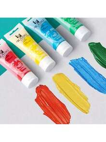 2.54oz Tube Acrylic Paint Waterproof Art Supplies For Hand-Painting Clothes Shoes Walls DIY Creative Graffiti Flower Stone Pebble Painting Ball Shoes Mother's Day Gift For Mom,Back To School,School Supplies