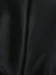 SHEIN ICON 冬季哥特风纯黑色休闲/办公长袖女式西装外套，适合万圣节穿着 - 黑色 - 查看 15
