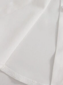 SHEIN Camisa holgada versátil y casual de estilo universitario para niñas preadolescentes, temporada de vuelta a clases