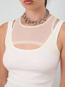 COUREZ Double Layer Vest / /Y2K Going Out Outfits Fall Women Clothes Fall Clothes Cute Tops