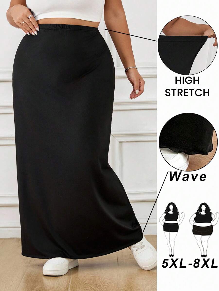 SHEIN CURVE+ 加大码格子连帽长袖宽松衬衫哥特/哥特式女装/万圣节加大码/万圣节服装/秋冬 - 黑色 - 查看 1