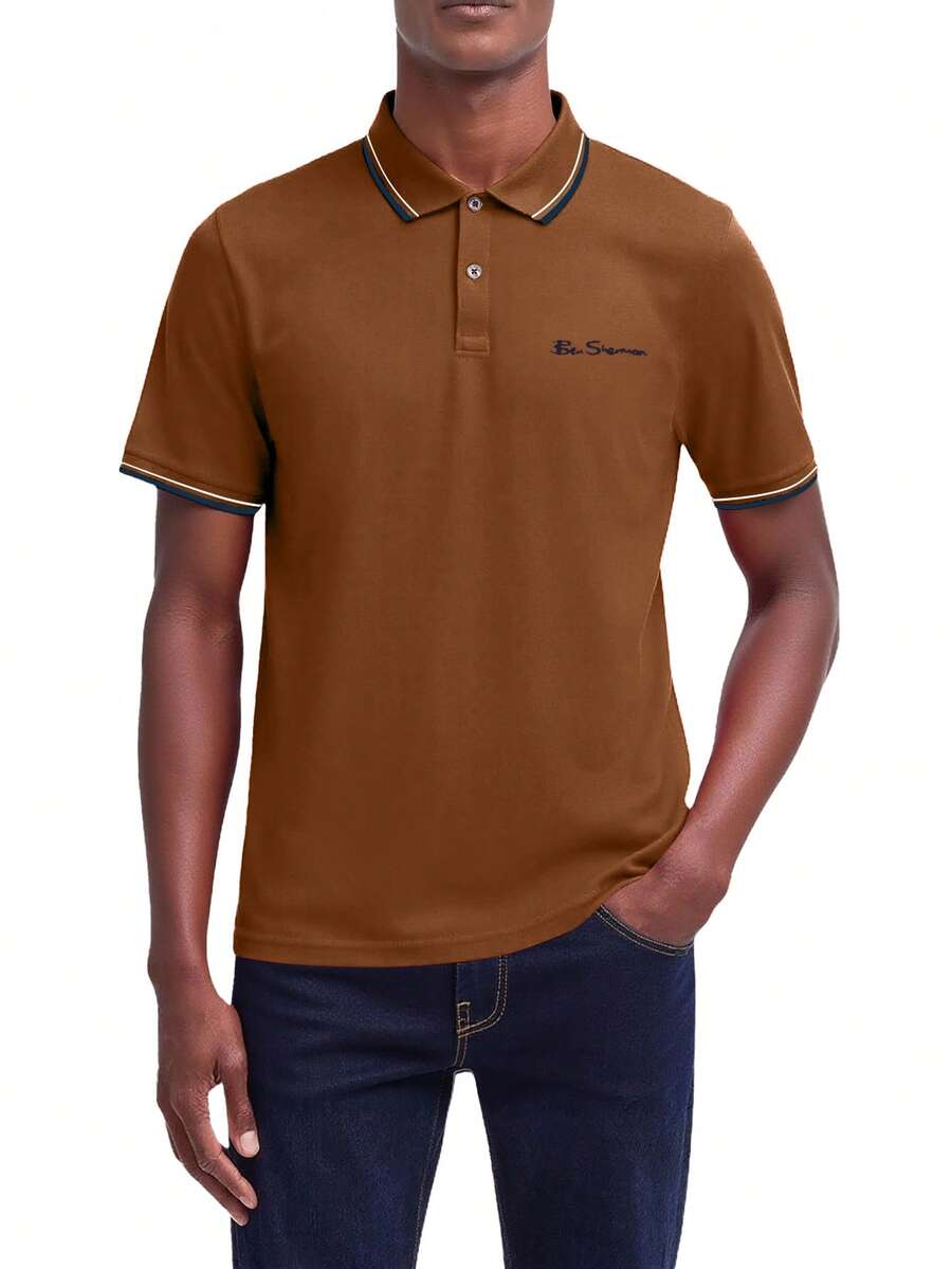 Ben Sherman Men Polo Shirts - Brown - View 1