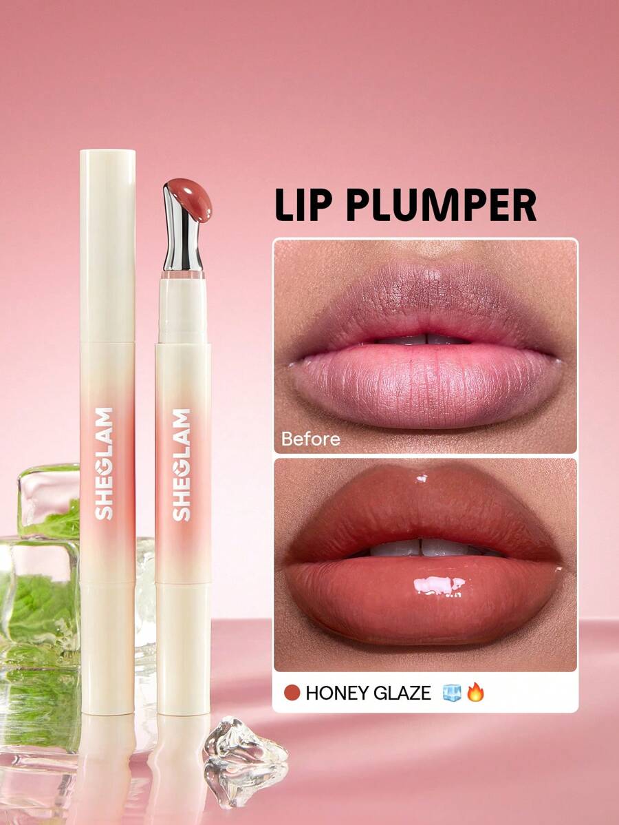 SHEGLAM Bold Booster Lip Plumper Graduation Birthday Holiday Summer Fall Autumn Y2K Fancy Fashion Women Brand Makeup Cosmetic Beauty Party Beach Travel Camping Outdoors School Campus Trip Festivals Decor Gift Present Rose Girl Cosplay Best Color Charm Vibe