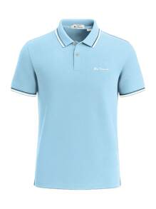 Ben Sherman Men Polo Shirts - Light Blue - View 4