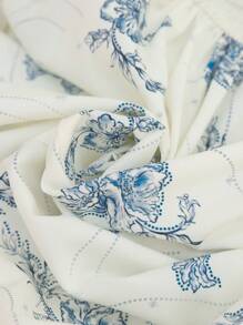 Vivid Eden 女士休闲度假浪漫V领束腰连衣裙 - 彩色 - 查看 8