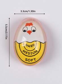 SHEIN 1pc Color Changing Egg Timer - Accurately Measure Hard And Soft Boiled Eggs With Sensitive Indicator ,Kitchen Accessories (2.12*1.57Inches)