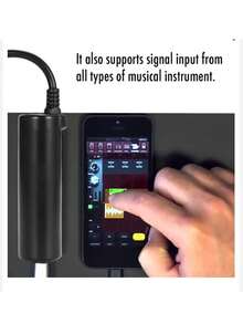 Guitar Interface I-Rig Converter Replacement Guitar For Phone Guitar Audio Interface Guitar Tuner Guitar Line I-Rig Converter Guitar Accessories - Black - View 5