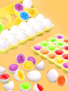 Zazumi Baby Number Matching Eggs Montessori Counting Toys For Toddlers Math Learning Educational Sorting Puzzle With Digital Recognition 1-10 Fine Motor Skills Toy Gift For 1 2 3 Year Old Boys Girls (12+ Months) - Multicolor - View 7