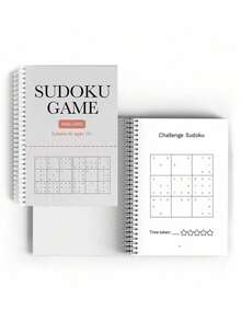 数独谜题书 - 挑战数学思维训练，提高逻辑和推理能力，综合数学练习册，用于脑力刺激，高级问题解决练习 - 白色 - 查看 8