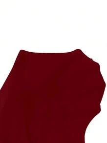 Chiquease Bộ 2 áo croptop không tay hở lưng màu trắng và đỏ rượu vang, thích hợp làm áo sinh nhật, áo gợi cảm cho buổi hẹn hò, áo dự tiệc, áo đi chơi, áo dự tiệc cocktail, áo cổ yếm không thể thiếu cho các bữa tiệc. - Nhiều màu - Xem 4