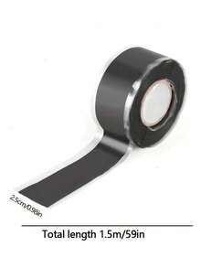 1 件防水泄漏修补胶带，自熔硅胶胶带，用于绝缘和管道密封 - 黑色 - 查看 8