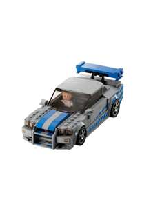 LEGO 76917 速度冠军系列 2 速度与激情 日产 Skyline GT-R (R34) 积木玩具套装 - 房间及家居装饰，9岁以上儿童、男孩和女孩的完美生日礼物 - 彩色 - 查看 3