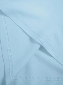 Manfinity Dauomo 男士时尚百搭纯色宽肩背心 - 淺藍色 - 查看 3