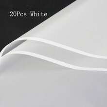 20pcs Solid Color Waterproof Matte Korean Paper Flower Wrapping Paper Gift Packaging Materials