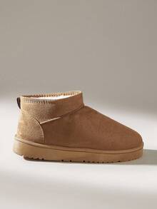 Solecia Giày bốt đi tuyết dành cho nữ, thích hợp để mang hàng ngày vào mùa thu/đông - màu nâu - Xem 1