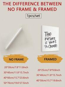 1 件时尚黑白帆布印刷墙画复古美学中性现代入口墙面装饰客厅家居装饰节日礼物无框 - 黑與白 - 查看 2