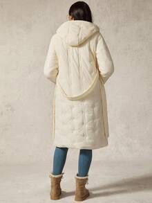 Boho Mama 冬季孕妇休闲纯色连帽夹克