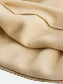 Sparklyn 2 件套少女秋季城市名称 3D 图案针织连帽衫和针织喇叭裤服装 - 杏色 - 查看 7