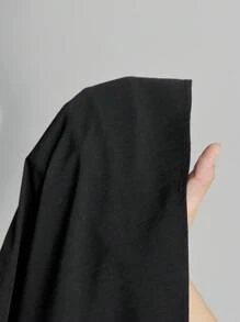 Ontre Chân váy xếp ly cạp cao 2026SS dành cho nữ, chất liệu mềm mại và thoải mái, phù hợp cho đi làm, công sở và mặc hàng ngày. Chân váy dài xếp ly cạp chun màu trơn dành cho nữ, kiểu dáng công sở thường ngày. - màu đen - Xem 8