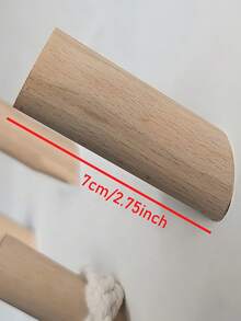 2 件/4 件实木衣帽钩，山毛榉木斜钩，壁钩，创意客厅、卧室、门后、木质玄关衣架、钥匙钩 - 杏色 - 查看 5