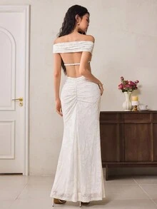 EastFlair 性感露肩露背修身女式连衣裙