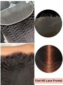 TrueHD Kinky Straight 13x6 HD Lace Frontal Melt Skins Invisible HD Lace 13x4 Frontal Only Pre Plucked Virgin Human Hair 2x6 5x5 HD Lace Closure Single For Woman 12-20 Inch - SNatural - View 13