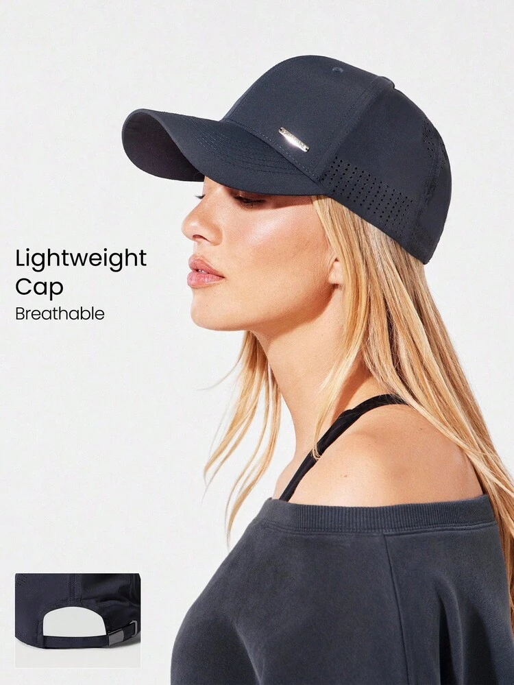 Casquette de baseball à fermeture arrière ajustable à flux d'air léger, avec côtés en maille, pour un usage quotidien et décontracté