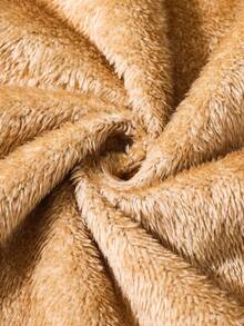 SHEIN Teens Boys' Casual Comfortable Versatile Thermal Lined Hooded Long Jacket Suitable For Christmas, Home, Commute, School, Daily Casual, Travel, Outdoor Party, Sports, Fall Autumn And Winter Clothes Boys Long Coats Winter Coat Boys Long Black Coat Hooded Coat For Boys Plush Coat - Black - View 5