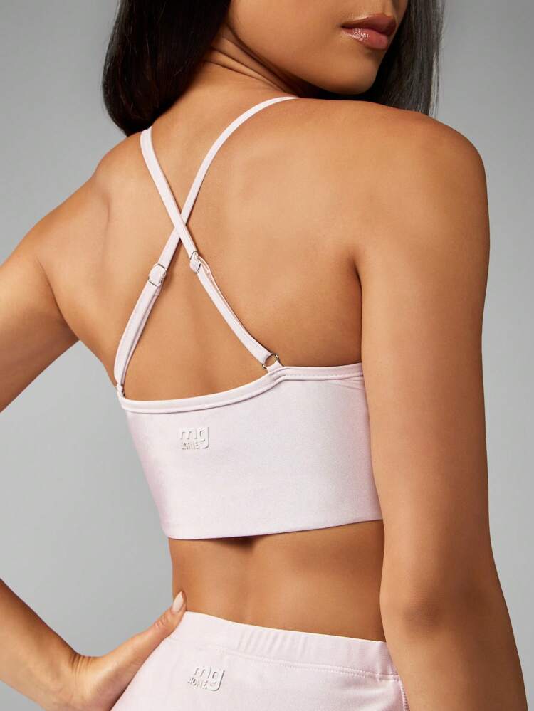 MISSGUIDED Two Piece High Rise Workout Set With Drawstring Mini Shorts And Cropped Tank With Soft Stretch Fabric Moisture Wicking Compression Fit For Gym Yoga Training