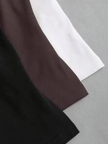 Flirla 大码女式纯色简约无袖背心，日常穿着 - 彩色 - 查看 10