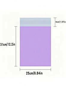 10/20/50/100PCS 浅紫色粉色包装袋多用途防水邮寄袋适用于办公室衣物收纳运输搬家包装旅行整理可重复使用加厚新材料时尚物流快递袋可定制批量批发存储解决方案礼品包装节日季 - 淡紫色 - 查看 4