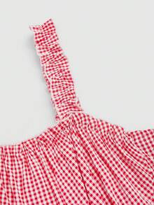 Sweetra Plus Size French Style Wide Strap A-Line Dress, Waist Cinched Slimming Design