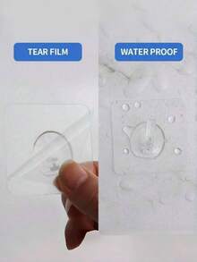 10/20 件透明亚克力粘钩，强力自粘式墙壁挂钩，用于悬挂衣服、毛巾、钥匙、收纳盒、家居装饰、厨房、浴室、卧室、客厅 - 无损坏透明挂钩，多用途粘钩，适合日常使用