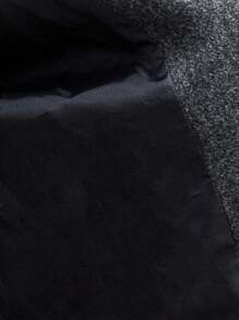 Aveloria Modichic Veste courte réversible en laine mélangée à col rond, manteau en laine de haute qualité