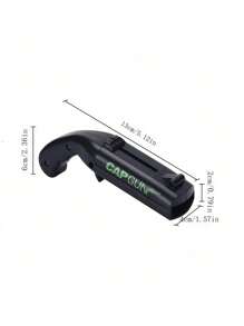 SHEIN 1pc Amusing Cap Gun Shaped Bottle Opener With Corkscrew - Multi-Functional Party Accessory For Effortless Beer Bottle Opening, Wine Cork Removal, And Fun Entertainment - Perfect For Home Bar, Party, And Wedding Favors, For Outdoor, Camping