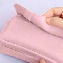 1 件可爱小学生多功能大容量可拆卸甜甜圈形减压铅笔盒返校、铅笔袋、书包 - 粉色 - 查看 11