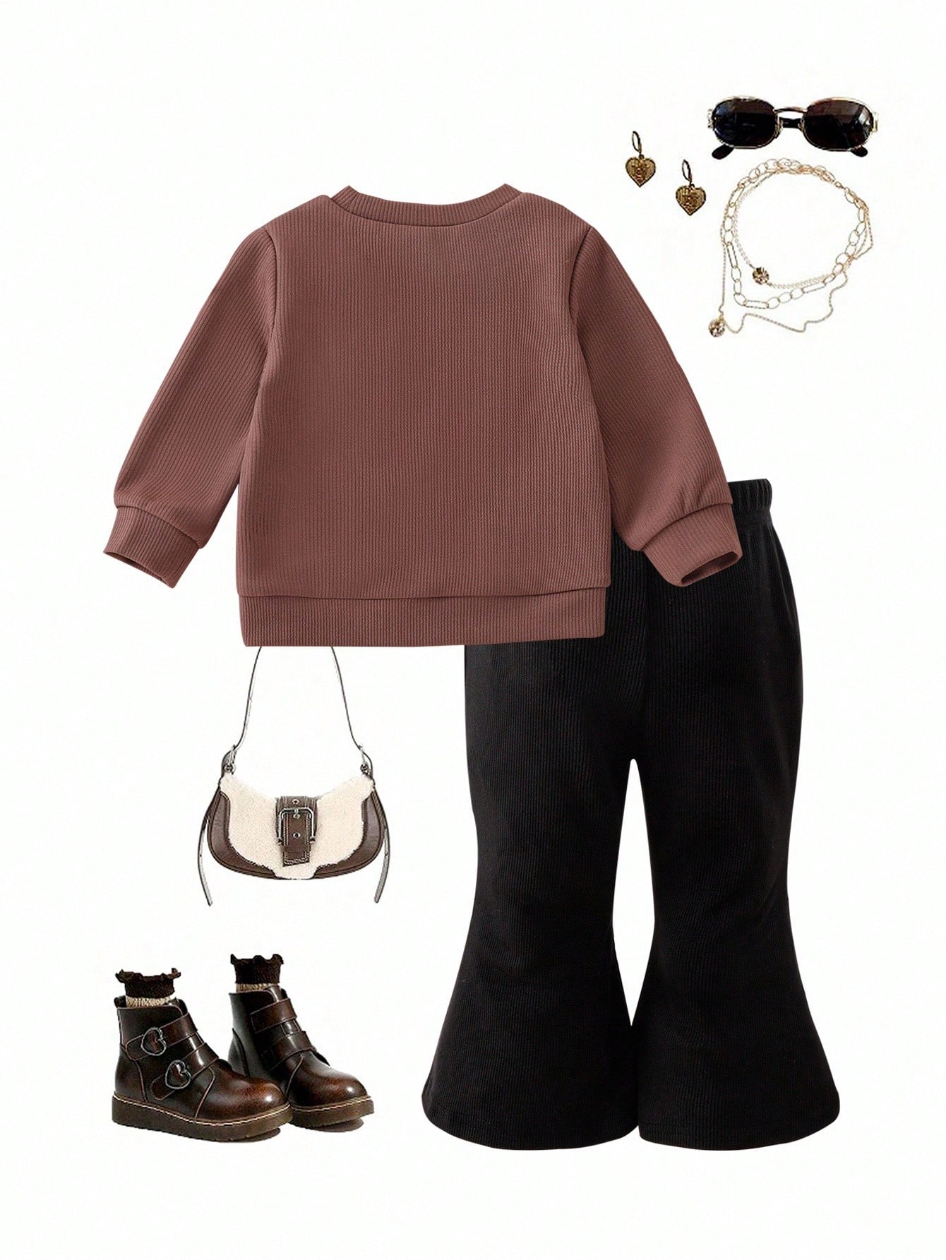 SHEIN Playful Pals مجموعة فتاة رضيعة تتكون من 2 قط...