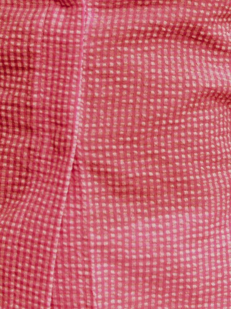 Nöista 女士露背吊带上衣，格子图案，度假夏季风格 - 西瓜粉 - 查看 7