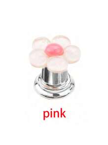 3-1 件花卉卡通马桶冲水手柄、花形马桶冲水按钮、马桶水箱按钮、花形马桶按压器、马桶冲水按钮推杆工具、创意花朵抽屉柜拉手 - 轻松按压，时尚浴室配件，优雅触感，适合长钉设计