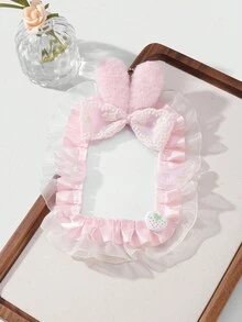 ROMWE Kawaii 1 cái Phong cách Ins Dễ thương & Quyến rũ Đa năng Chất lượng cao Thỏ nhồi bông màu hồng thủ công Nơ ruy băng Acrylic Lấp lánh Cánh Trái tim Dâu tây Trang trí Giá đựng thẻ lớn, Dây đeo thẻ ID, Móc khóa & Mặt dây túi, Thích hợp cho nhân viên văn phòng, sinh viên, Trang phục hàng ngày, Quà tặng ngày lễ - Hồng - Xem 9