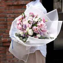 20pcs Solid Color Waterproof Matte Korean Paper Flower Wrapping Paper Gift Packaging Materials